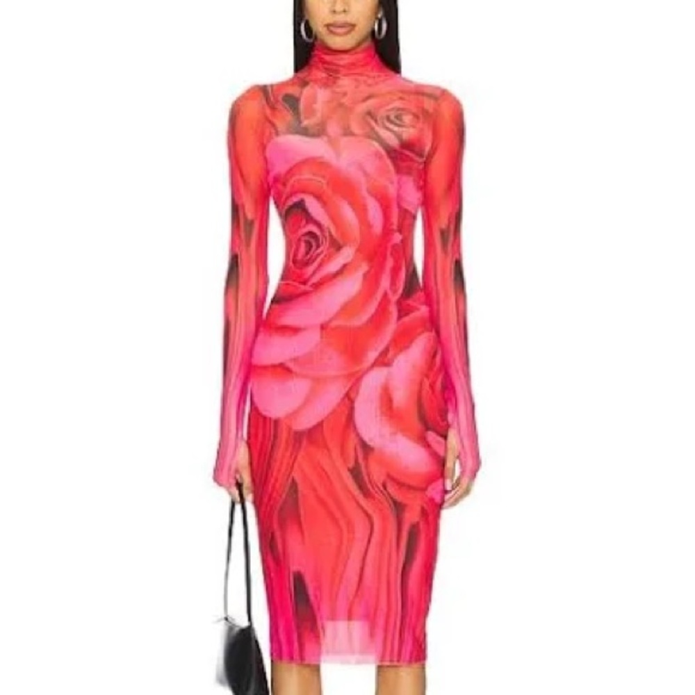 AFRM Shona floral Long Sleeve Dress